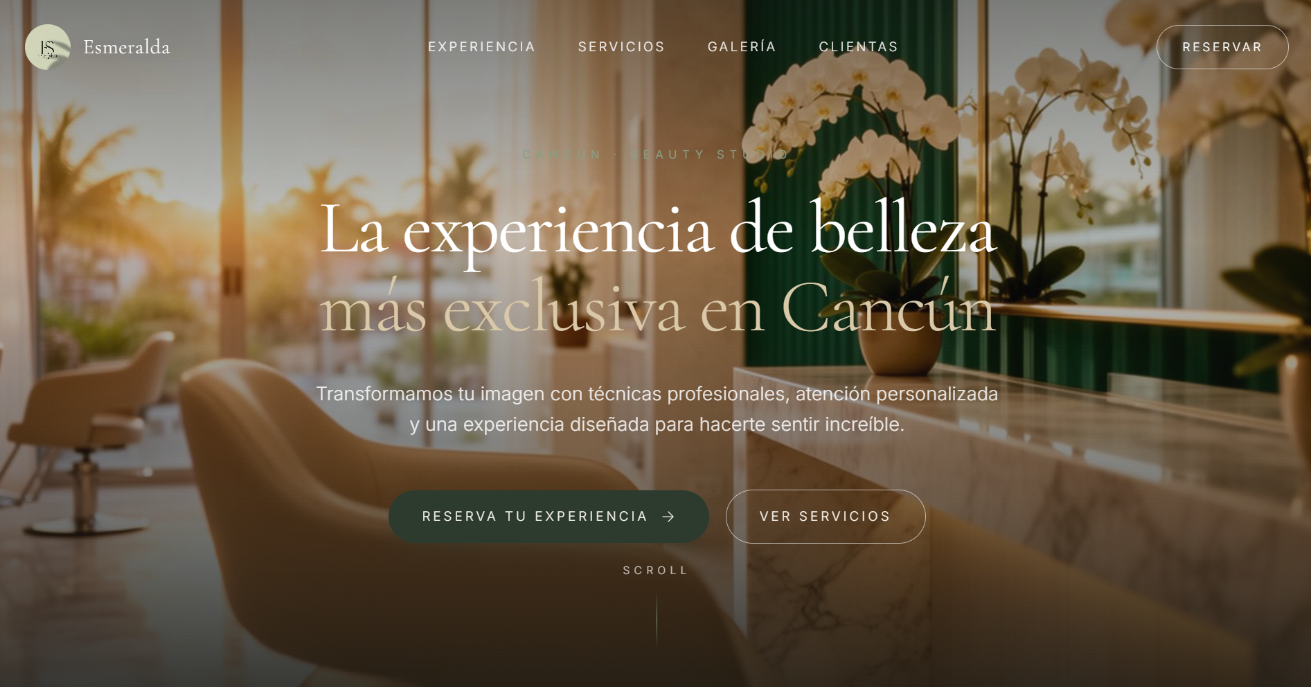 Sitio web de Beauty Studio de Lujo